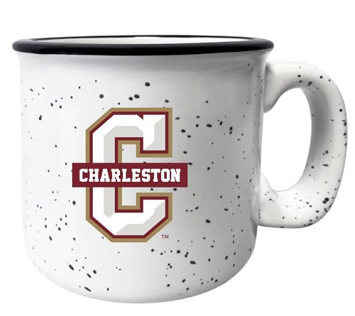 R and R Imports Cougars of Charleston 16 oz White Ceramic Camping Mug Officially Licensed Collegiate Product 2-Pack