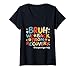 Womens Bruh We Back First Day Of School Back To School Paras V-Neck T-Shirt