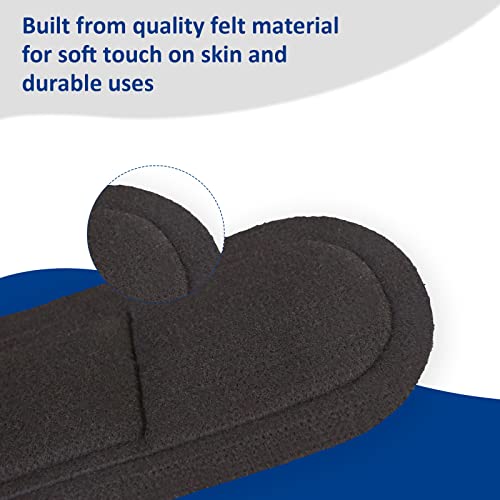 Harrison Howard Forro de feltro ocidental macio e antiderrapante reto para cavalos 81 cm