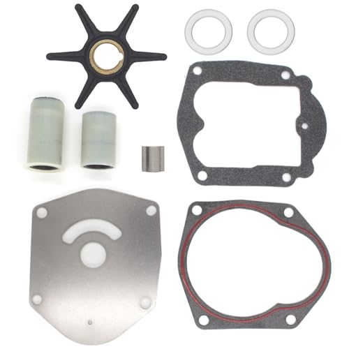 Image of QuickMarine 821354A2 Water Pump Impeller Repair Kit for Mercury Marine 25-50 HP Outboard Motors Replacement 46-821354A2 Sierra 18-4531 Boat Engine