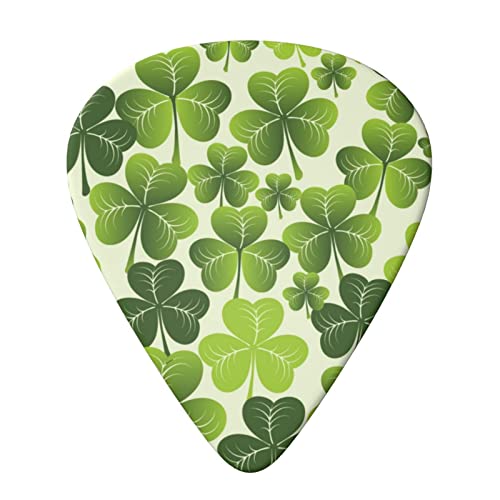 ASDTEHCY Lot de 6 médiators en celluloïd Trefle pour guitares acoustiques, électriques, basses ou ukulélé - Les Beatles, Paul McCartney, John Lennon, RIngo Starr, George Harrison ASDTEHCY Lot de 6 médiators en celluloïd Trefle pour guitares acoustiques, électriques, basses ou ukulélé – Image 4