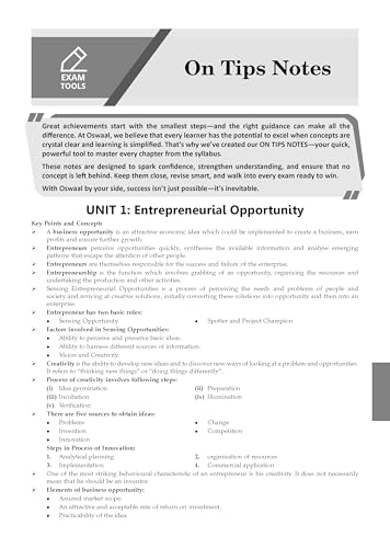 Image of Oswaal CBSE 15 Sample Question Papers Class 12 Entrepreneurship for 2026 Board Exam (As per CBSE Sample Question Paper issued on 30 July 2025), recommended by 2025 CBSE Toppers