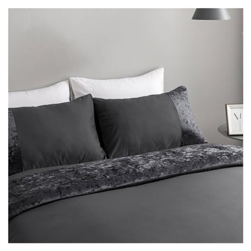 Parure de lit Queen Size en velours patchwork avec couette double confortable - 6