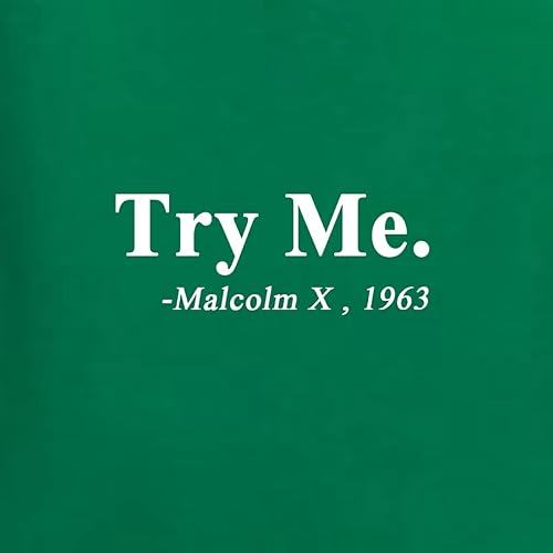 Vista 2 de Wild Bobby Black Expression Try Me. Malcolm X 1963 Black Pride - Sudadera unisex con cuello redondo