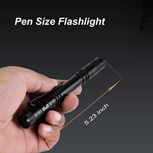 Tileon Pen Flashlight,5Pcs Led Pen Light Flashlights With Clip,500 Lumen Mini Pocket Medical Penlight Inspection Flashlight #TOP2