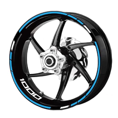 Autocollants de roue moto réfléchissants et étanches pour Kawasaki Z1000