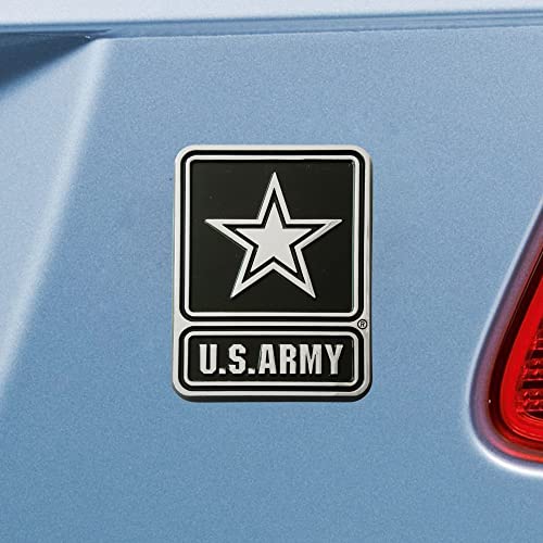 Fanmats 15693 U.s. Army 3D Chrome Metal Auto Emblem #TOP1