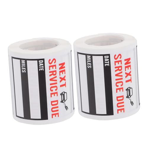 2 Di Adesivi Promemoria Per Il Cambio DellOlio Etichette Per La Manutenzione In Scadenza Per Il Per Parabrezza Per La