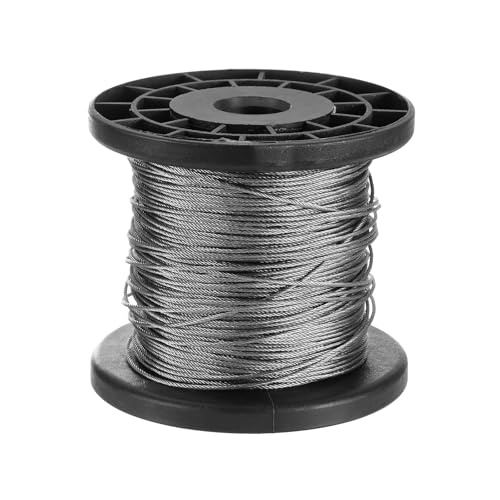 Cable de acero inoxidable 304 de 77 m para instalar barandillas seguras sin oxidación
