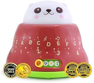 BEST LEARNING Whack & Learn Mole - Interactive Light-Up Educational Toy for Kids 6 to 36 Months Old, Infants and Toddlers - Learn Alphabet, Colours, Numbers, Night Light and Music Game for Babies