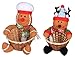 NC Aufbewahrungskorb für Süßigkeiten, Weihnachtsmann, für Weihnachten, Party, Geschenk, Halter für Heimdekoration, 2 Stück (B)