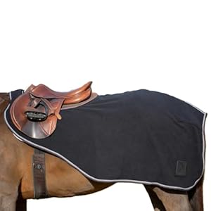 Equinavia Norse Warm Durable Fleece Quarter Sheet for Horses – Black – M