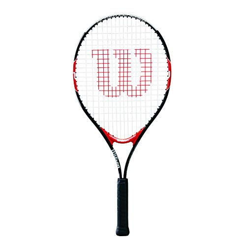Wilson Federer Junior Tennis Racquet (25-Inch, Black/Red)