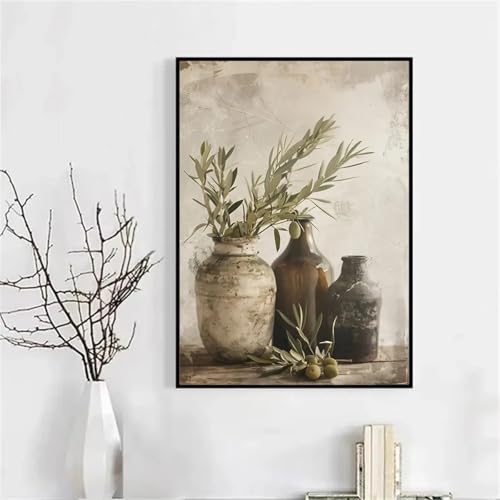 Affiche méditerranéenne d'olivier 50x70 cm pour sublimer une cuisine rustique