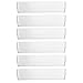 Clear Plastic Desk Drawer Organizers 6 x 3 x 2 l Set of 6