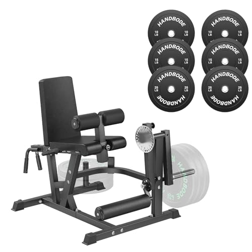 Colored Bumper Weight Plates Olympic Weight Plate Set 2-Inch, 10/15/20/25/35/45/55 lb Barbell Weight Plates Set for Home Gym, Rubber Strength Training Weights Plates for Weight Lifting