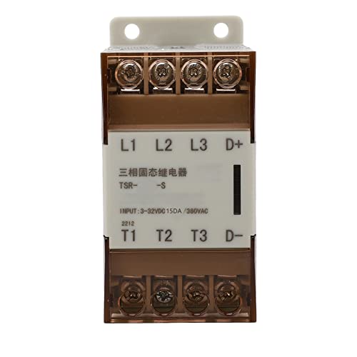 Relais statique triphasé TSR-15DA-S 3-32VDC 24-380VAC avec radiateur