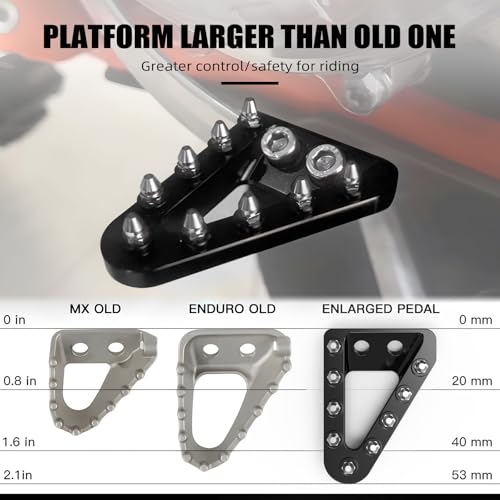 NICECNC Motorcycle Brake Lever Step Plate 79413051000 Compatible with 125-450 XC/XCF/SX/SXF 2016 125-500 XC/XCF/XCW/SX/SXF/EXC/EXCF/TPi/6D 2017-2023,See Fitment