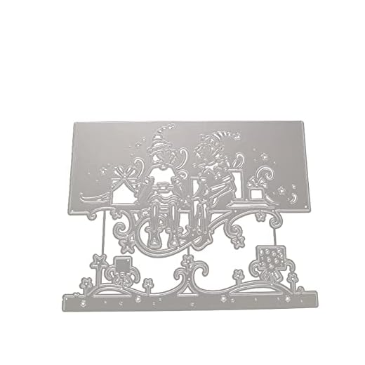 Noël Matrice de Découpe Scrapbooking Pochoirs de Découpe Père Noël/Flocons de neige/Arbre de Noël/Traîneau/Maison de Noël Matrices de gaufrage Cutting Dies Gaufrage pour Papier Carte Craft Album Photo