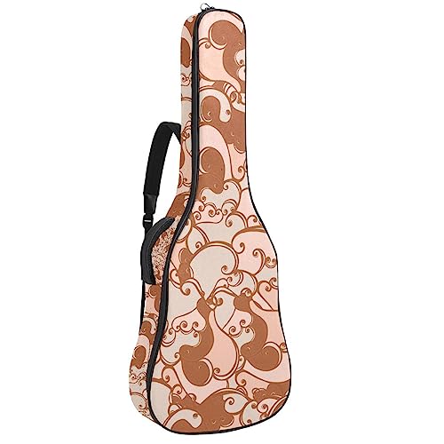 Housse pour guitare acoustique – Motif abstrait – Grand étui pour guitare – S’adapte à la plupart des tailles de guitare, Multicolore 5., 42.9×16.9×4.7 in, Motif imprimé tendance - Les Beatles, Paul McCartney, John Lennon, RIngo Starr, George Harrison Housse pour guitare acoustique - Motif abstrait - Grand étui pour guitare - S'adapte à la plupart des tailles de guitare, Multicolore 5., 42.9x16.9x4.7 in, Motif imprimé tendance
