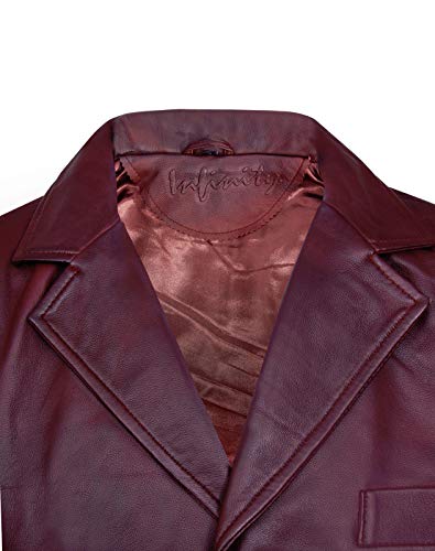 Men's Classic Smart Conker Brown Leather Waistcoat4