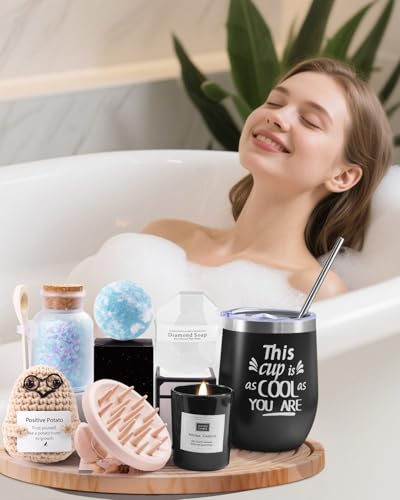 Geschenke für Frauen, Geschenk Freundin Geburtstag, 10PCS Geburtstagsgeschenk Geschenkset Inklusive Isolierter Becher Weihnachtstag Geschenkideen Mama, Schwester, Freundin