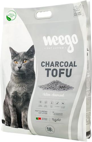 Weego Cat Litter Charcoal Tofu 18L (2 Unit Pack)