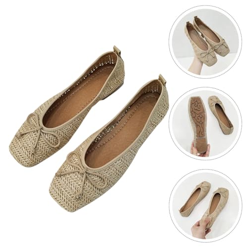Zapatos de abuela retro planos de mujer para pasear en verano 7