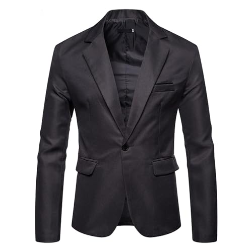 Mens Lightweight Casual Sport Coats Slim Fit Daily Business Suit Jacket 1 Button Long Sleeve Blazer Tops Party4