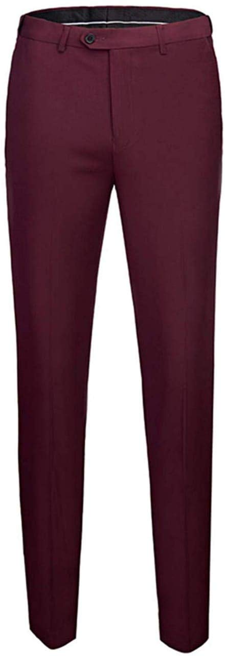 Dhingra Men Rayon Slim Fit Tuxedo 3pcs Suit (42, Maroon) - Image 4 thumbnail