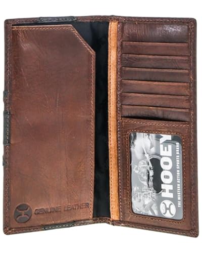 HOOEY Men's Kai Patchwork Rodeo Wallet - HW031-BRBK One Size3
