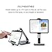 Twelve South HoverBar Duo iPad Stand (2nd Gen) - Adjustable Tablet Stand for Desk with Weighted Base & Clamp Attachment for Mounting, Tablet Holder, Foldable Tablet Desk Stand, Fits All iPads, Black