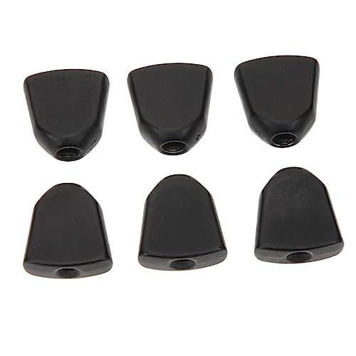 BESPORTBLE 1 Set Electric Guitar Buttons Control Tuner Guitar Tuning Guitar Tuners Guitar Accessories Guitar Knobs Cap Guitar Tuner Keys Guitar Head Pegs Guitar Tuner Handle Acrylic Black