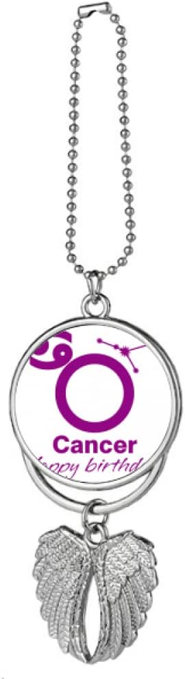 Constellation Fate Birthday Celebration Cancer Silver Wing Car Pendant Decoration