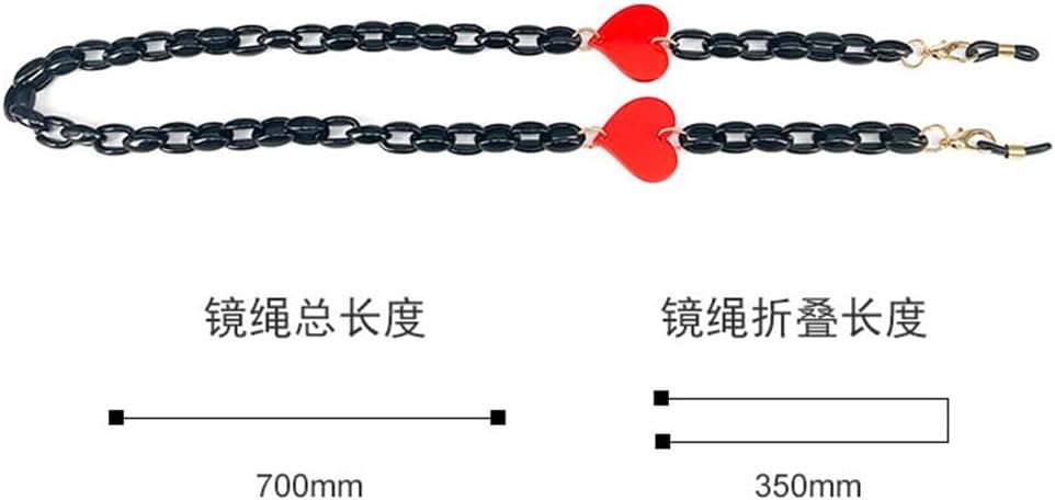 Eyeglasses Chain Plastic Love Adult Lanyard Non-slip Rope