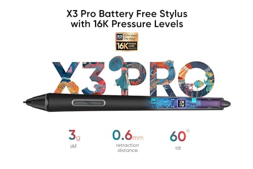 Image of XPPen Wireless Drawing Tablet Deco Pro LW 2nd, 11 Inch Bluetooth Computer Graphics Tablet with X3 Pro Stylus & Mini Key-dial, Digital Drawing Pad for Animation, Digital Art, Video Editing
