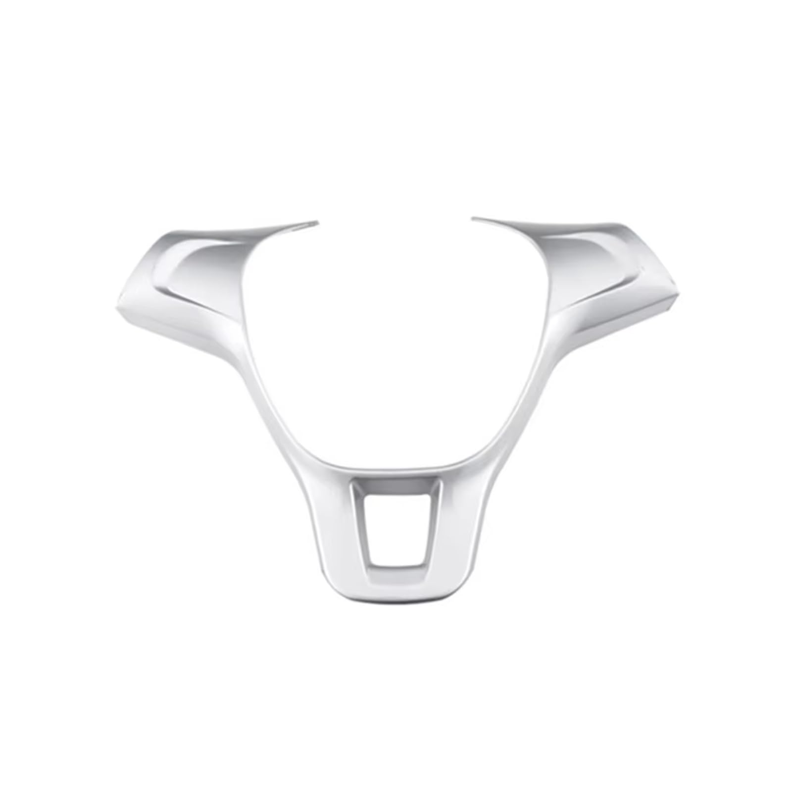 Car Interior Moulding Trim for VW for Golf 7 for GTI for MK7 for Polo 2014 2015 for Jetta for MK6 2016 Car Interior Steering Wheel Cover Trim Sticker(Silver)