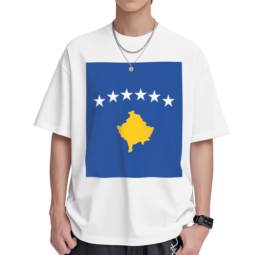 T-shirt Kosovo en coton respirant et imprimé durable