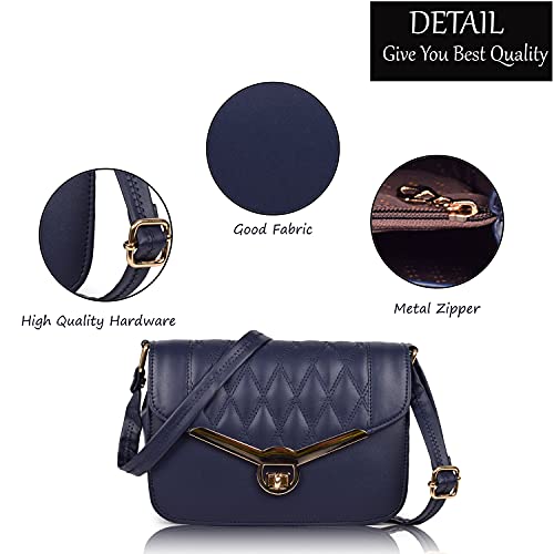 Image of Nevis Women Quilted Sling Bag | Premium PU Leather Crossbody & Shoulder Bag for Girls & Women | Adjustable Strap | Stylish Handbag for Daily & Party Use