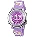 BIGMEDA Orologio Digitale per Bambini, Orologio Sportivo a Cartoni 3D per Ragazze da 3-12 Anni, Visualizzazione della Data e Dell'ora, Retroilluminazione a 7 Colori (ViolaUnicorno)