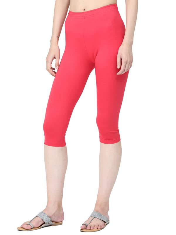 Image of Robinbosky Premium Stretchable Cotton Capri Legging for Women | Suitable for Formal wear & Casual wear | High-End Elastic Makes. The Leggings Squat Proof and Durable for Travel, Yoga, & Workout.