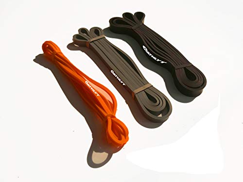 Athlyt - Set de 3 bandas de resistencia elásticas para entrenamiento de fuerza muscular Cover