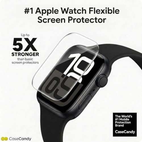 Image of BIGFACE Casecandy - [Pack of 2 Screen Protector Guard For Apple Watch 46mm Series 11 /10 | HD Screen Guard for Apple Watch Series 10 / Series 11 46mm - HD /Easy Installation Kit