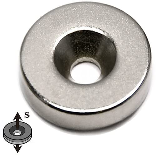 10 X Geocaching Neodym Magnet Loch, Bohrung D12 X H3 3 Mm Bohrung - Senkung N52