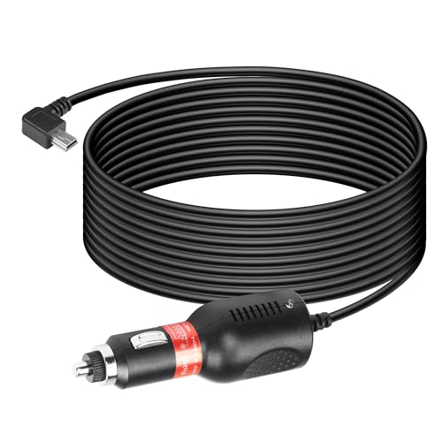 SinLoon Mini câble d'alimentation USB pour Allume-Cigare de Voiture 5 V 3 A Angle Gauche de 90...