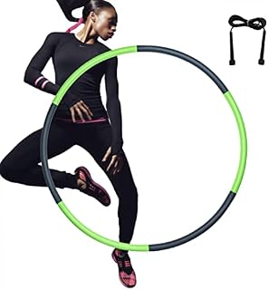 Aktive LIVING Weighted Hoola Hoops for Weight Loss | Weighted Hula Hoop for Fitness 2lb - 6 Detachable Sections | Smart Hula Hoop for Women, Men & Kids