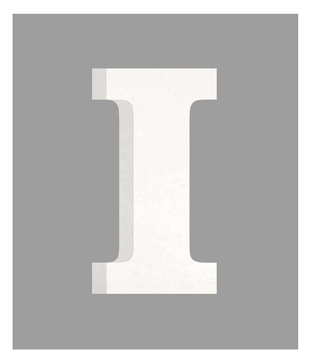 AM Designs AmericanElm 5 Inch White Letter- English Upper Case Alphabets Cutouts for Art and Craft Work