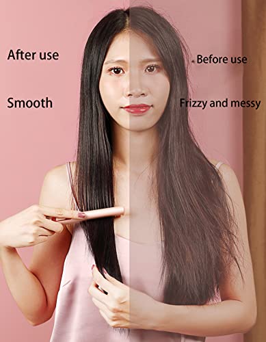 Blnene Electric Heating Straightening Comb For Hair Styling, Usb Rechargeable Fast Heating Hair Straightener, Mini Portable Heated Combs (Green) #TOP4