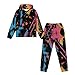 YECARYPOD Color Splatter Boys Girls Hoodie and Sweatpant Set for Kids Teen 2 Piece Outfits Pants Set Active Sweatsuit Fashion Tracksuit Long Sleeve Pullover Sweatshirt Jogger Pants