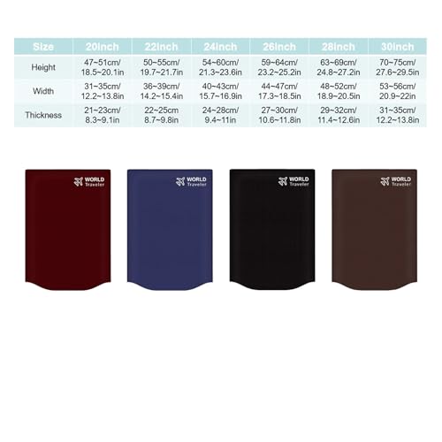 24-30 Inch Luggage Shield Cover Non-Woven Travel Luggage Cover Solid Color Waterproof Detachable Travelling Suitcase Bag Protector for Luggage, Travelling(Blue 24inch)4